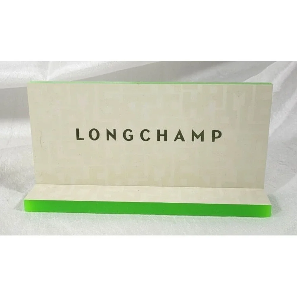 Longchamp Acrylic Retail Advertising Block Sign 3.75